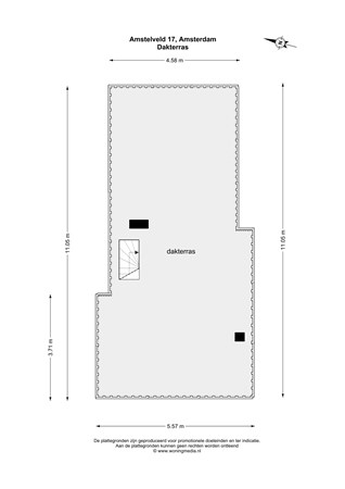 Floor plan - Amstelveld 17-2, 1017 JD Amsterdam 